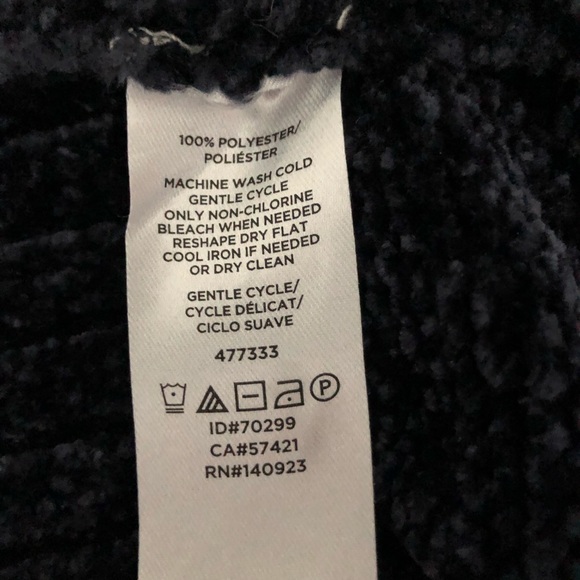 😁 Navy blue polyester sweater, SUPER SOFT - Picture 4 of 4